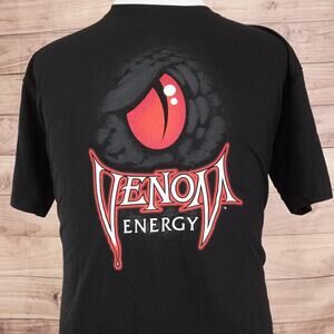 Vintage Venom Energy Drink Men’s Black T-shirt Size XL Excellent Condition
